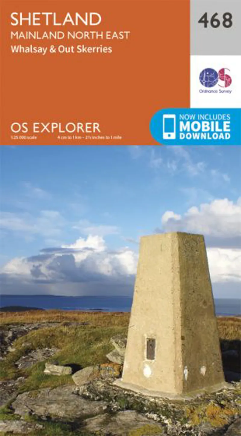 OS Explorer Map 468 - Shetland - Mainland North East